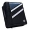 Case·it Z-Design Zippered Binder with Tab File, D-Ring, 1-1/2 Inches, Jet Black
